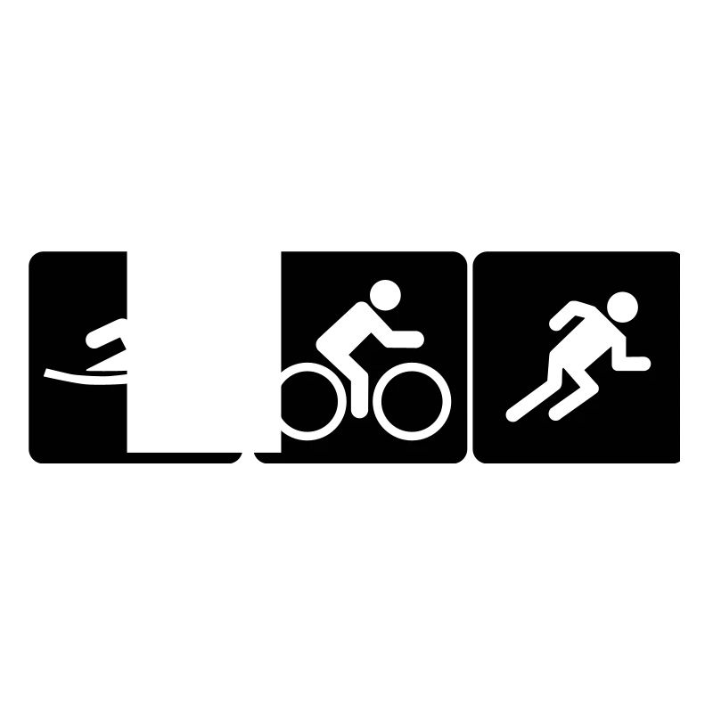 Course de vélo de triathlon