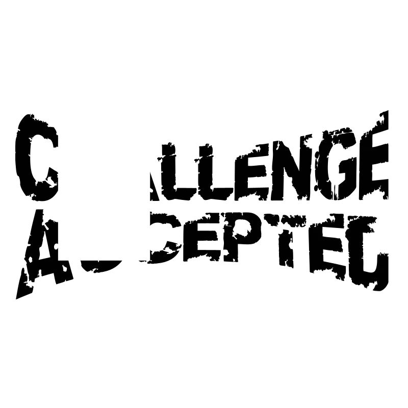 Cooler Stempel Challenge Accepted