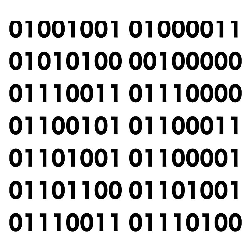 ICT specialist in binary. Software humor shirt #