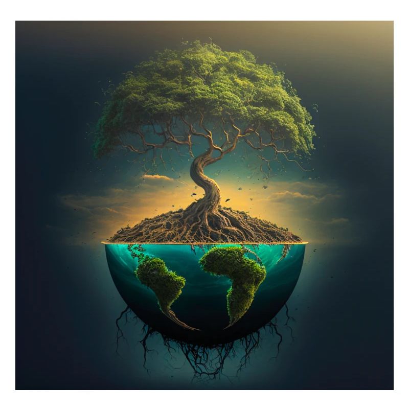 World Tree: Tree over half a sphere