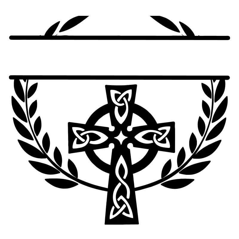 Monogramme croisé celtique