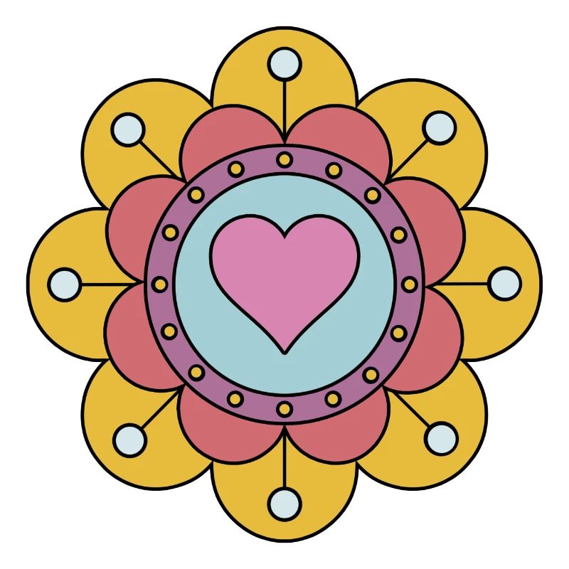 Cute Funky Hippie Boho Flower