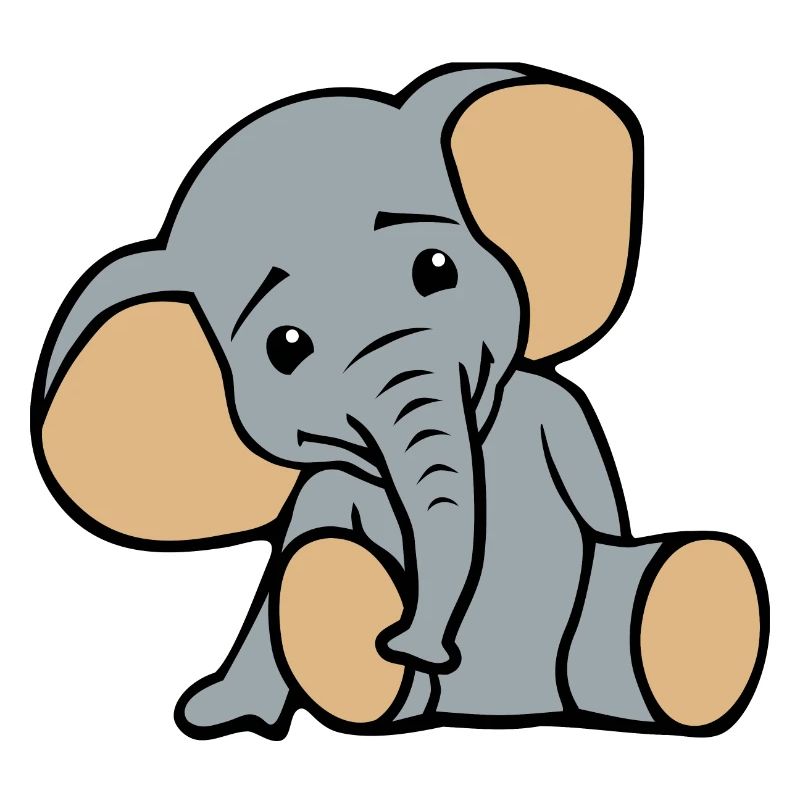 Petit éléphant mignon