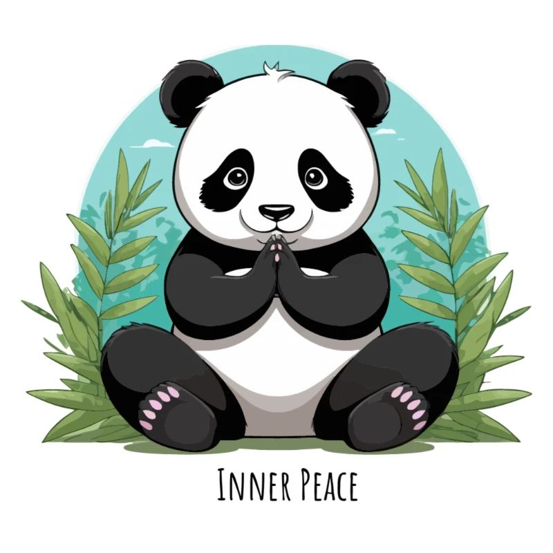 Inner Peace – Meditating Panda