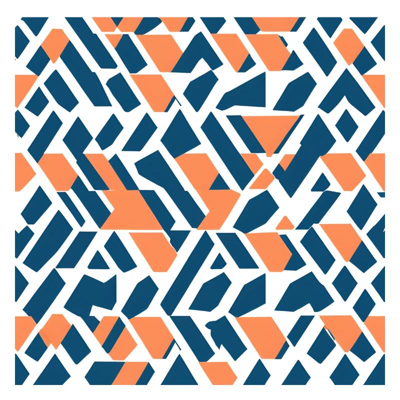 Dream Patterns 5 Coral Navy Abstract Dream Pattern