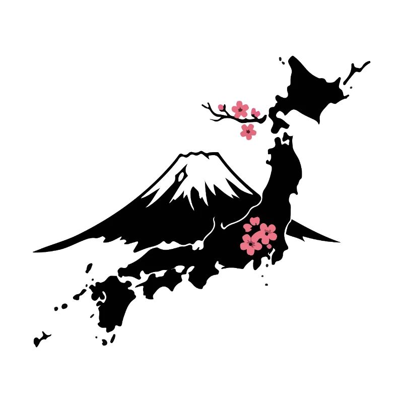 Mount Fuji with Cherry Blossoms