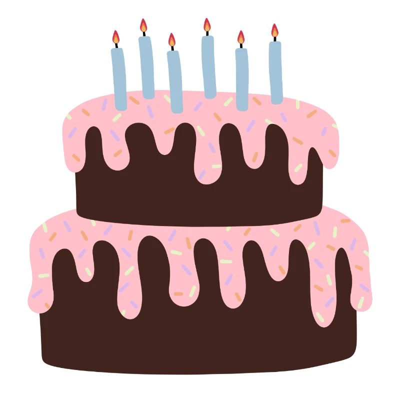 Celebration Cake with Pink Icing