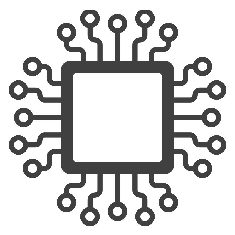 Microchip Circuit Icon Logo