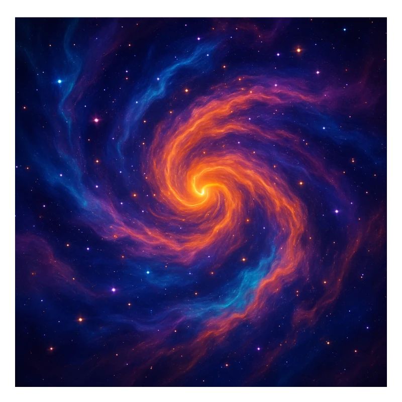 Vortex galactique dans l’espace