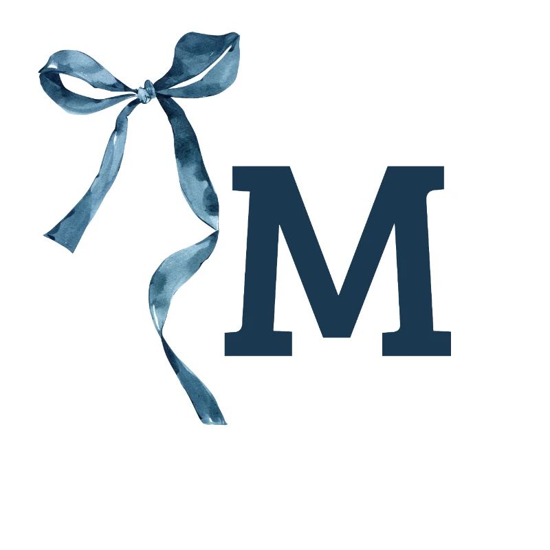 Monogramme m idée cadeau 
