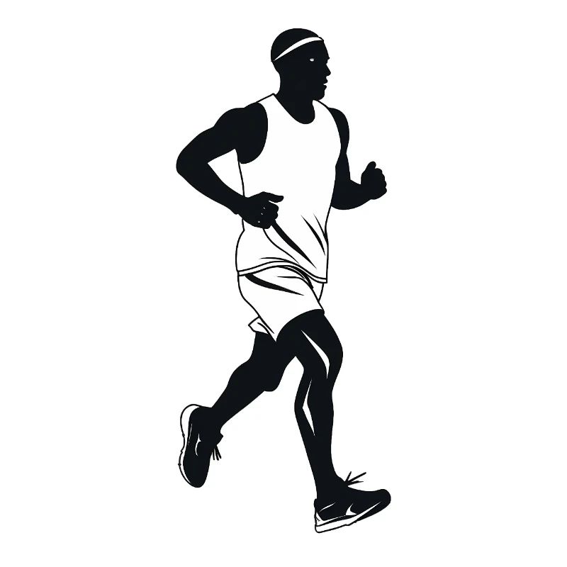 Runner - Cool Silhouette Logo