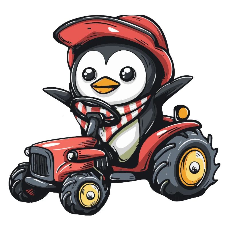 Pinguin Traktor Farmer