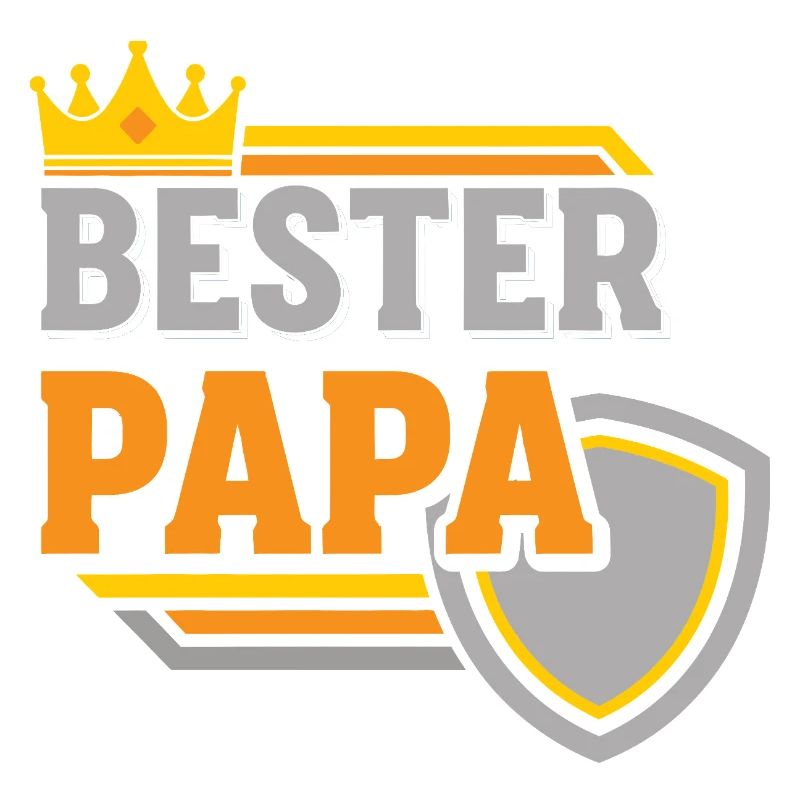 Bester Papa Krone Shield