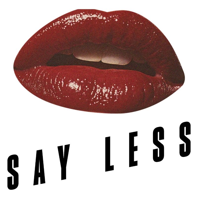Red Lips Minimal – Bold Statement