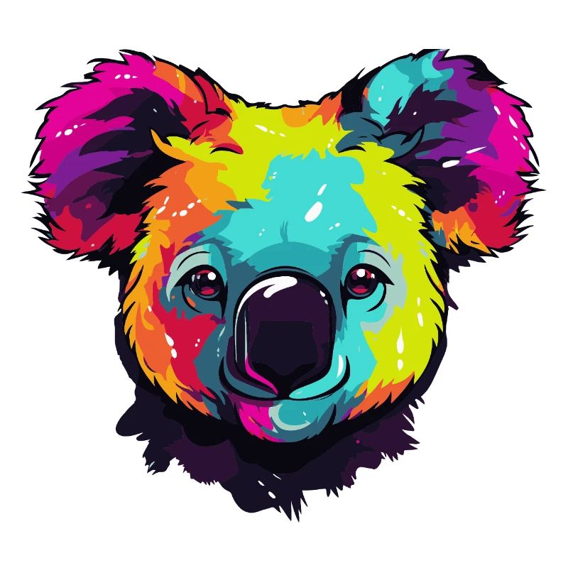 Pop Art Coloré de Koala