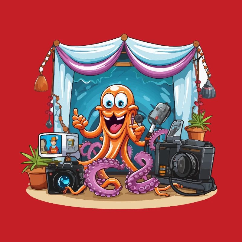 Octopus influencer on stage