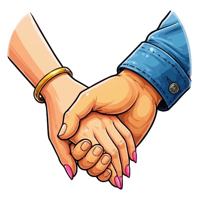 Hands together pair