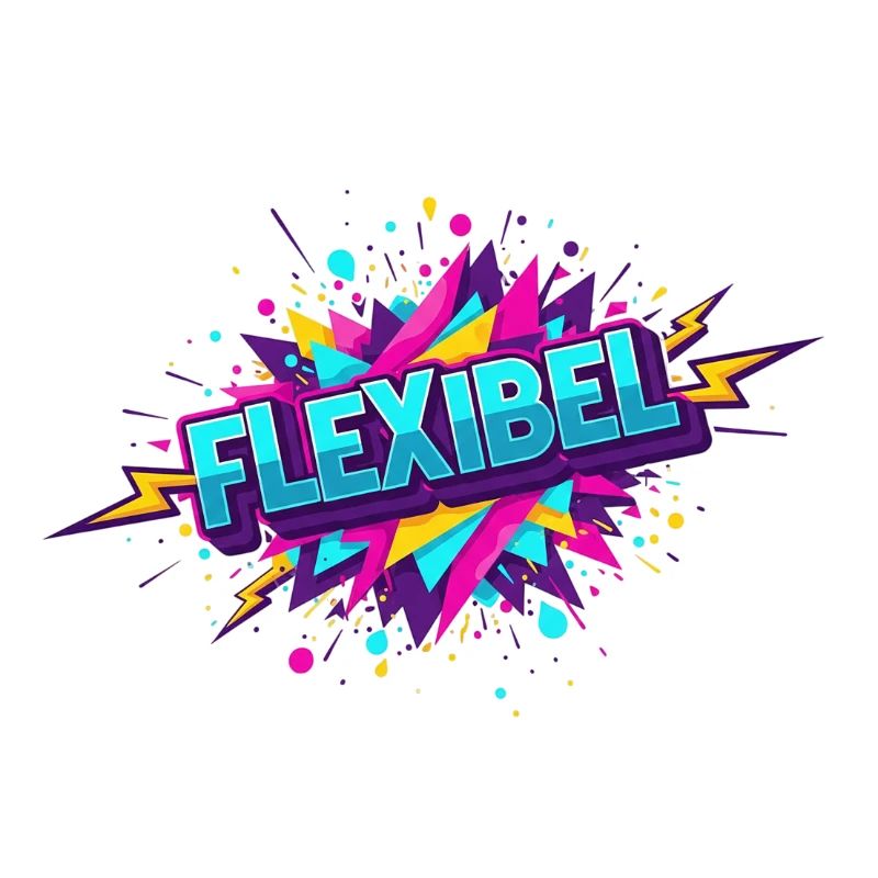 Flexibel Comic Neon Explosion