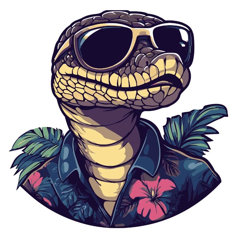 Snake Cobra Comic Holiday