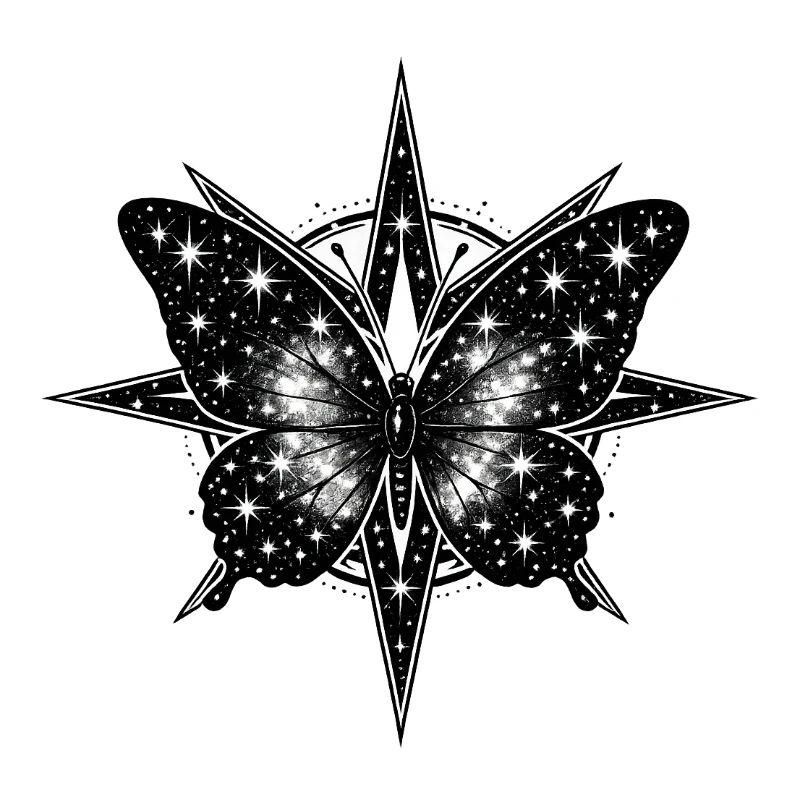 Cosmic Butterfly Compass