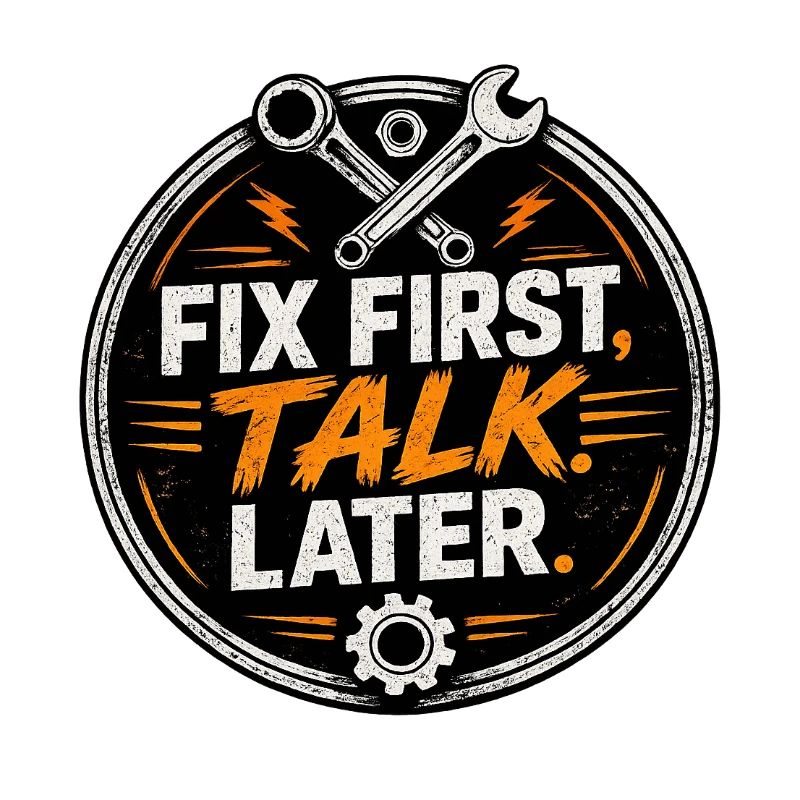 Fix First, Talk Later – Mechanic Tee