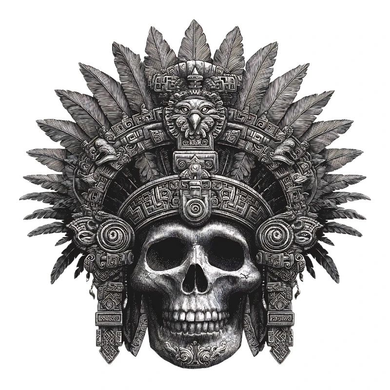 Mayan Warrior Aztec Design
