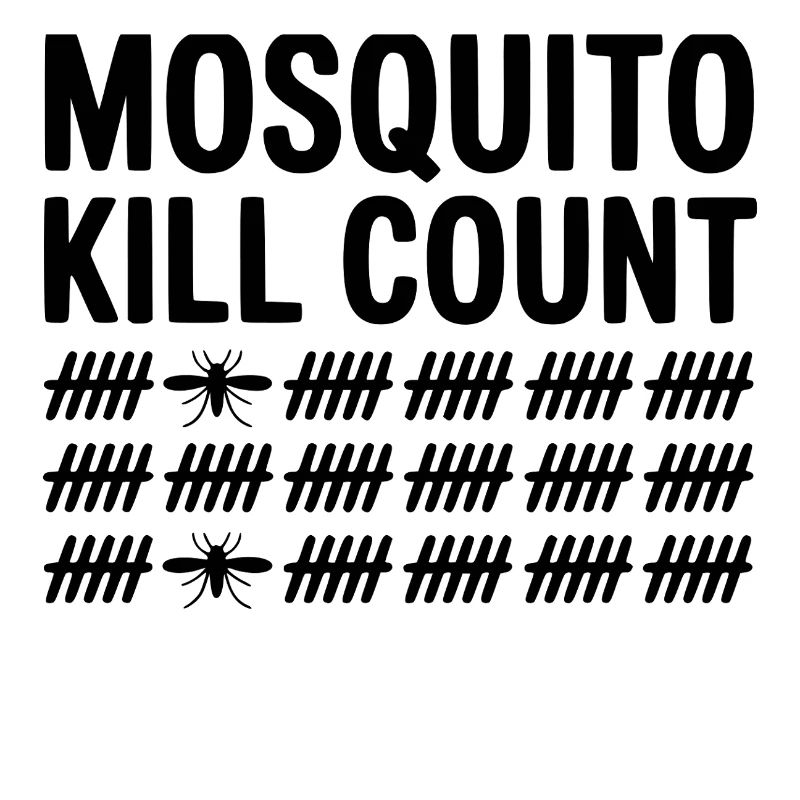 Mosquito Kill Count Funny Camping 