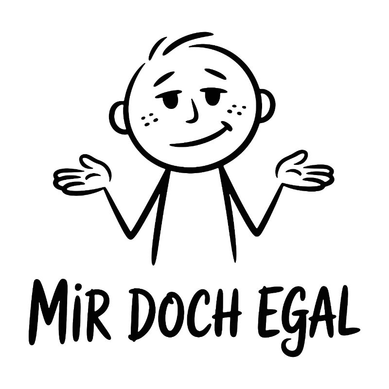 Mir Doch Egal Strichmännchen