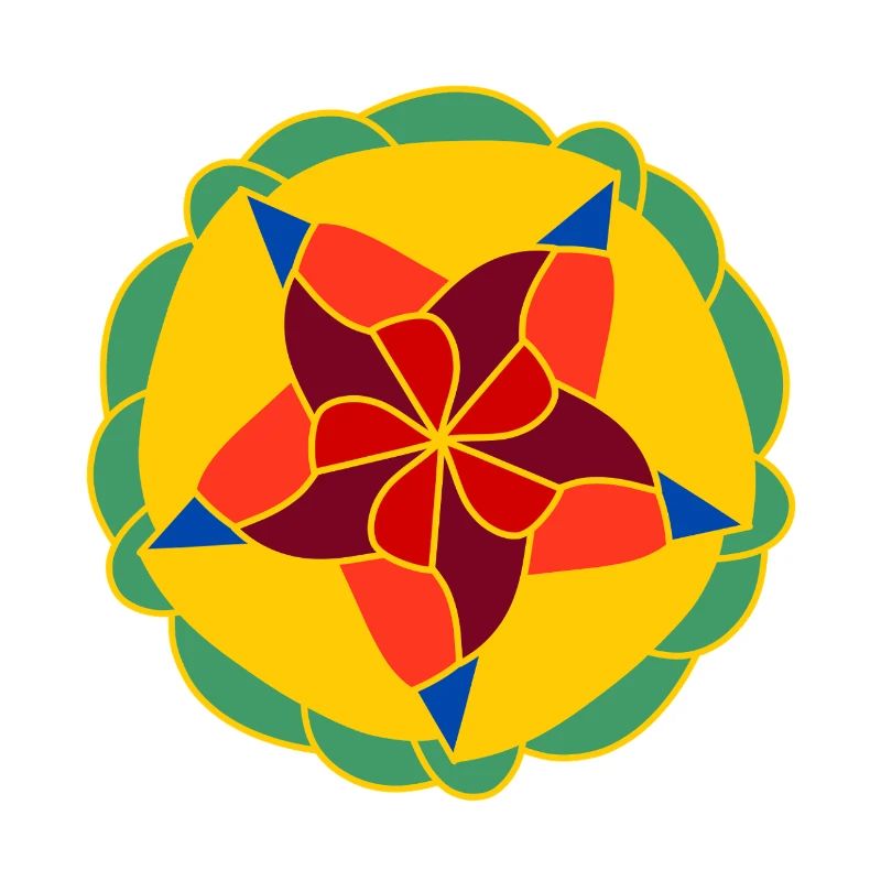 Geometrisch Helles Mandala