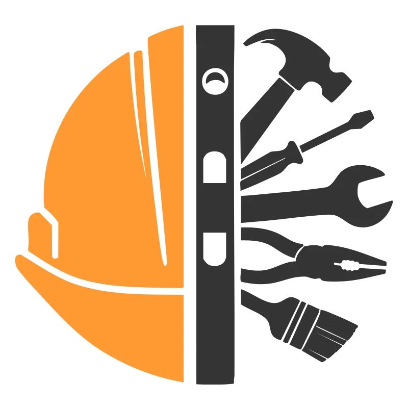 Construction Helmet & Tools – Craftsman Logo