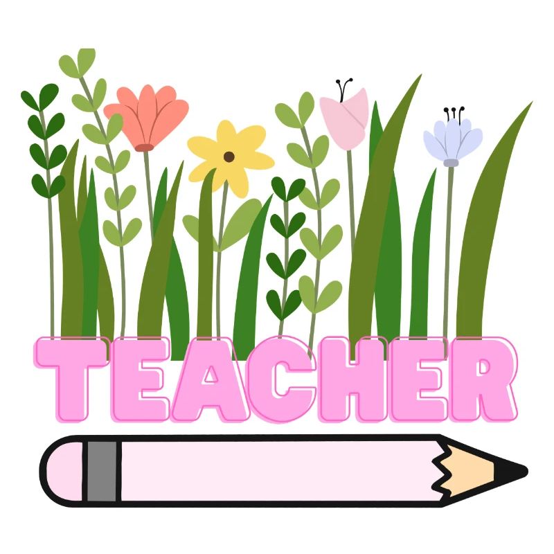 Le professeur fleurit avec un crayon