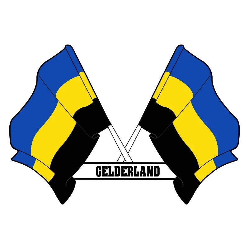 Two flags text GELDERLAND