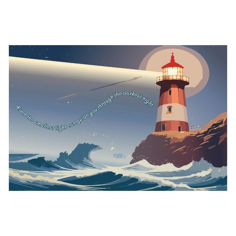 Lighthouse at night
