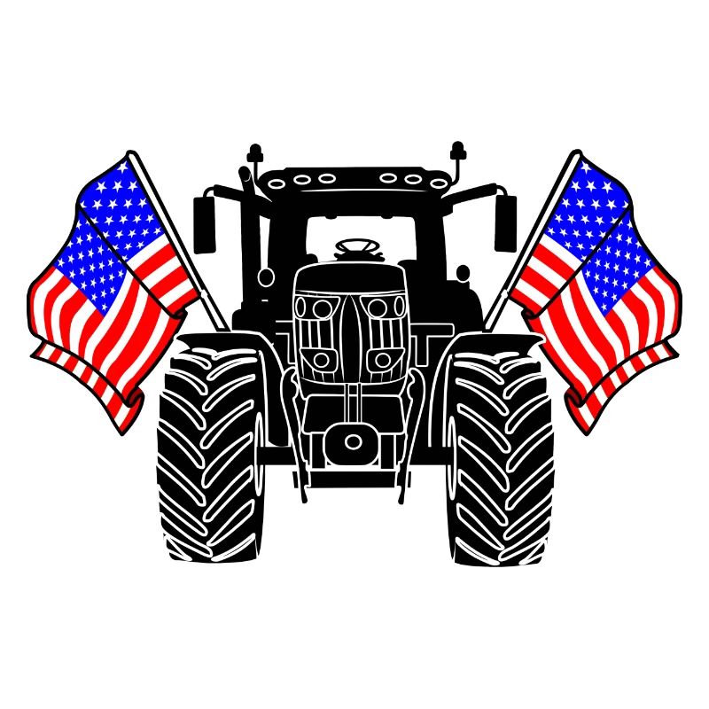Tractor Two Flags USA