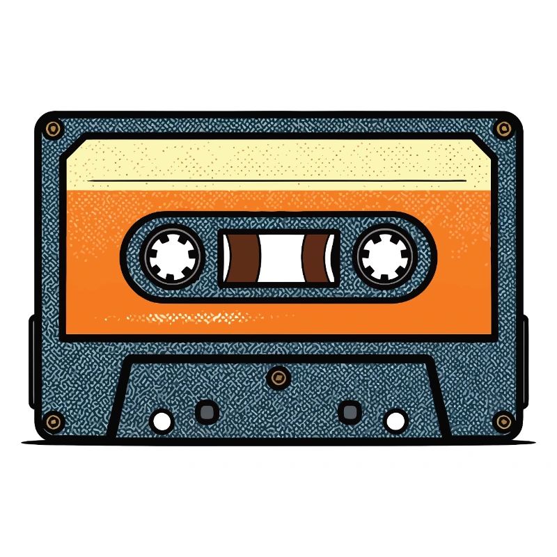 Conception rétro de cassette