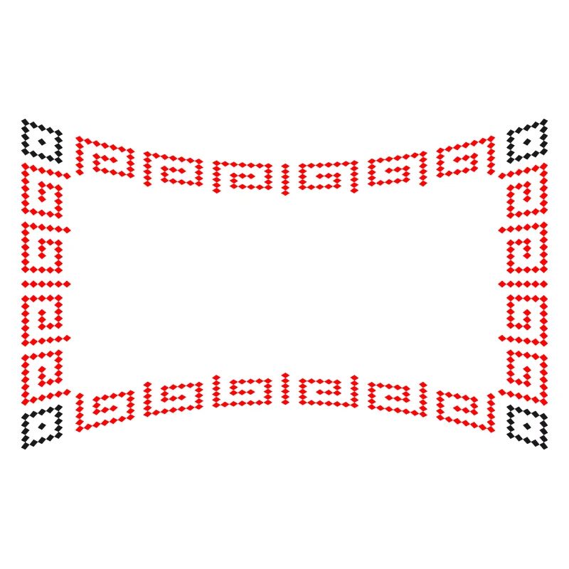 Frame pattern red