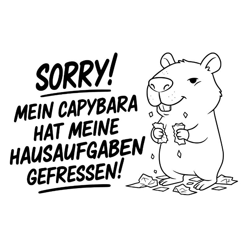 Pardon! Capybara a mangé mes devoirs