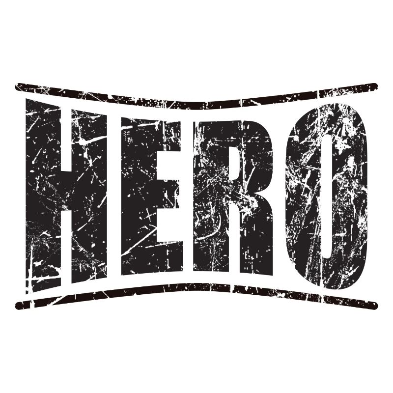 Held Held Held Héroe héros monochromer Text