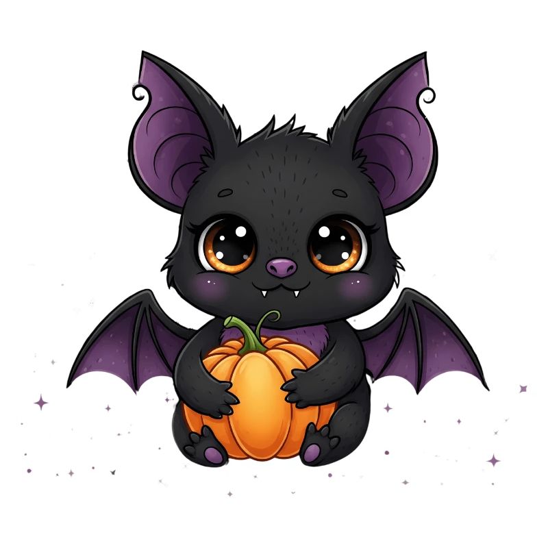 Dragon citrouille vampire mignon