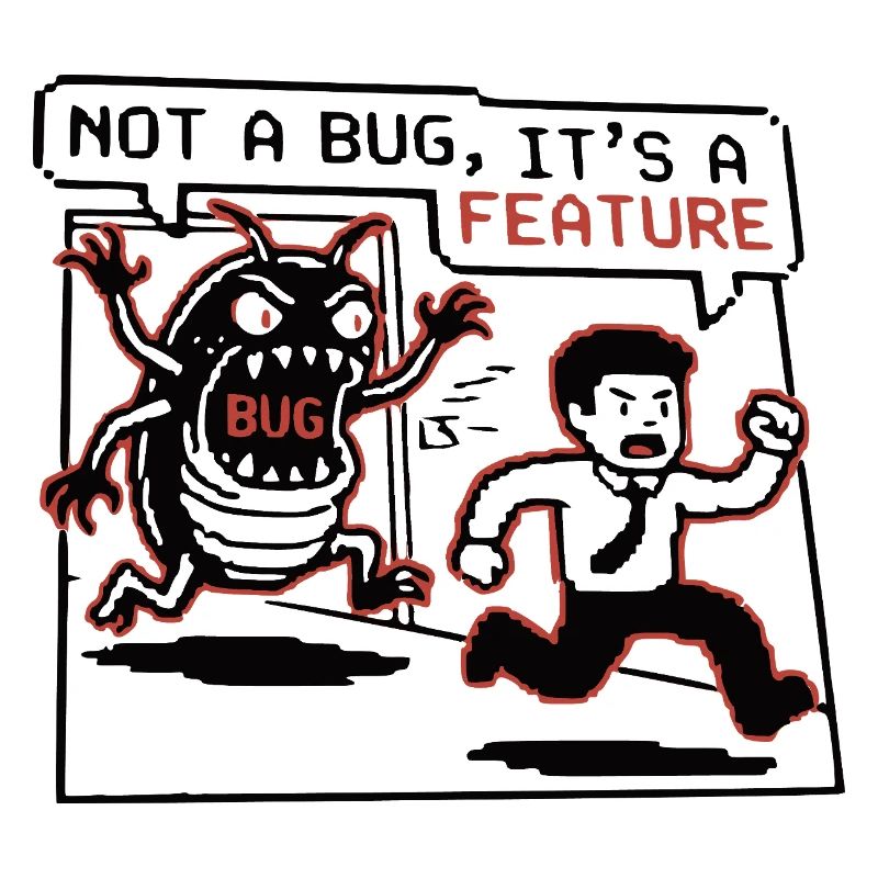 Funny Developer T-Shirt, Not a Bug, Hoodie Mug