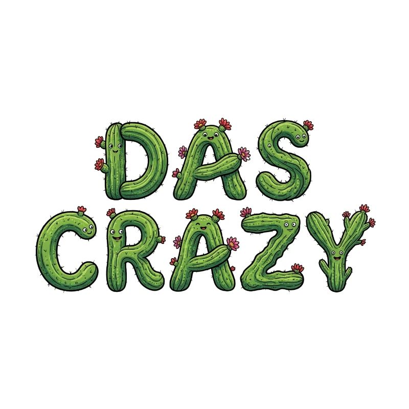 DAS CRAZY Kaktus Meme Spruch