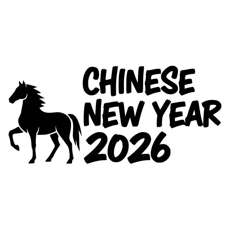 Année du Cheval Lettrage