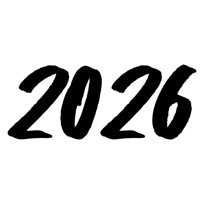 Year 2026 Brushstroke
