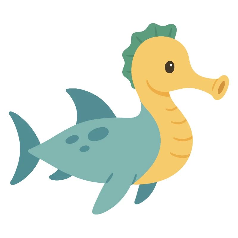 Hippocampe Requin dans la mer