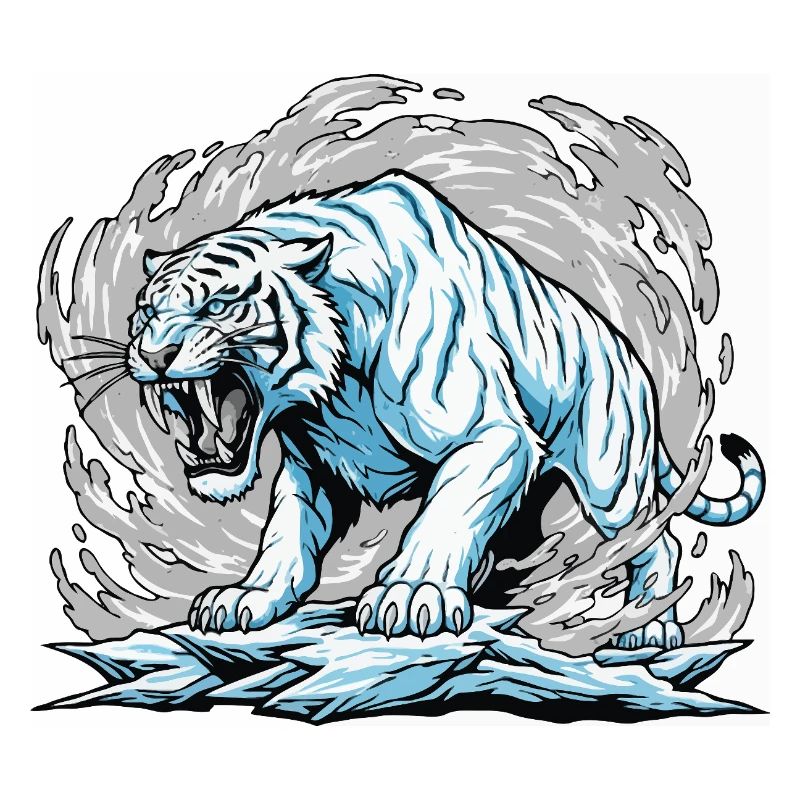 Der gefrorene Tiger im Golf