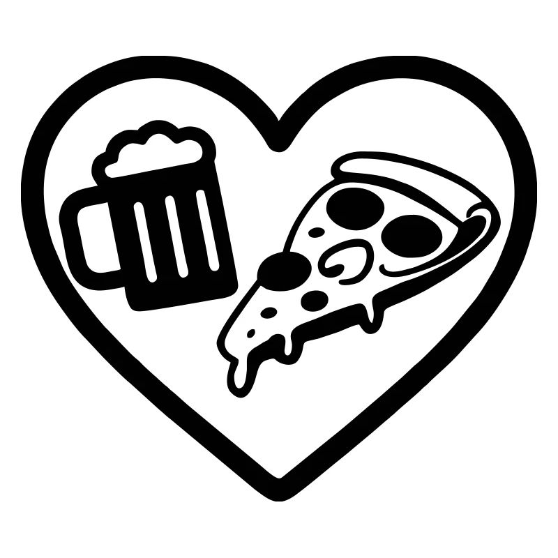 Heart Pizza Bier