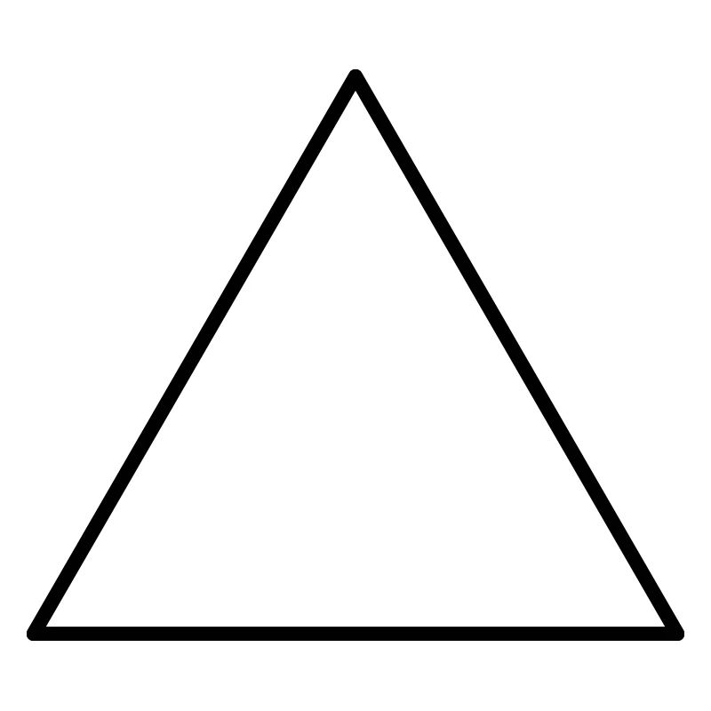Symbol Dreieck gleichseitig
