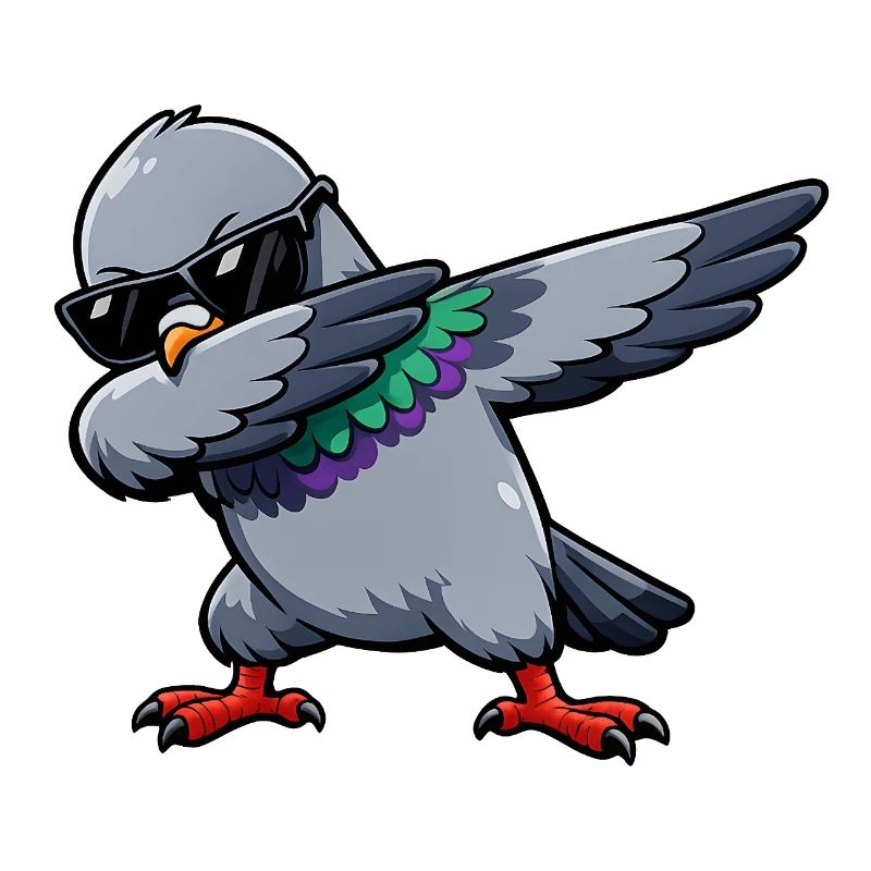 Dabbing Taube