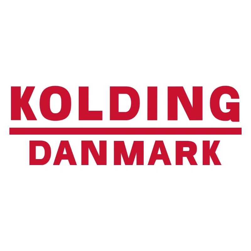 Kolding Dänemark Typografisches Emblem