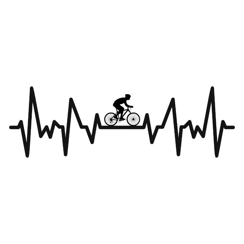 Mountain biker's heartbeat